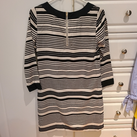 J Crew Navy Stripe Shift Dress - Picture 5 of 6